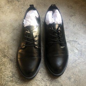 NEW Matt & Nat Black Stellar Derby Shoes Size US 9 / EU 40 - Vegan!
